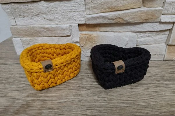 Košík srdce 10x10 cm