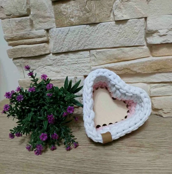 Košík srdce 10x10 cm